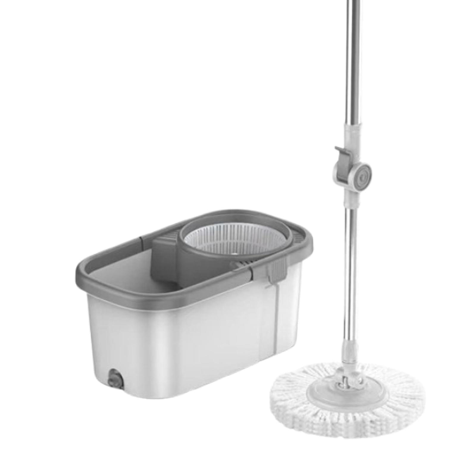 Mop Plano, Limpieza de baño sin Esfuerzo Rotación de 360 °/ergonómico y Ahorro de Tiempo para su Uso en Pisos de Madera, baldosas y mármol en Sala de Estar o Cocina
