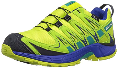 Salomon Unisex XA PRO 3D CSWP J Trail Running Shoe, acid lime, 13K