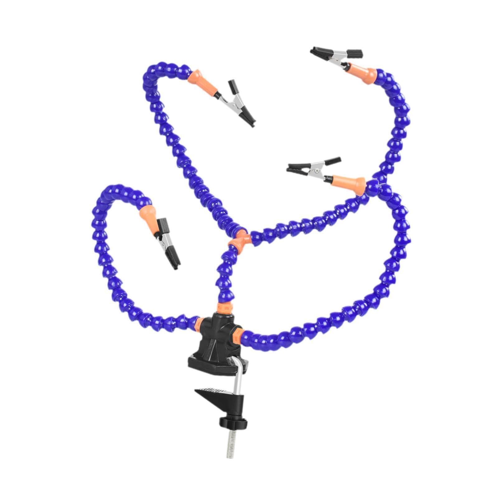 Pixzcsa Blue Solder Tool Featuring 360 Degree Rotation Clips Designed, 30Cm