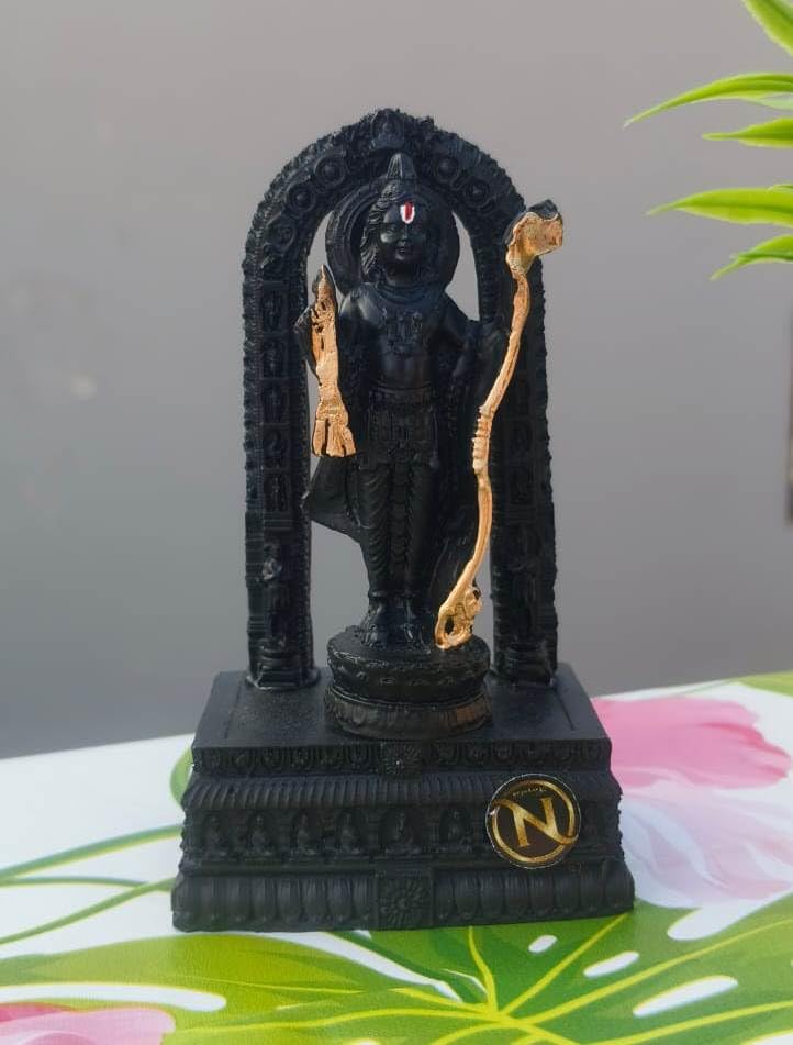 Polyresin Shree Ram Lalla Idol Statue,RamMandir Ayodhya wale for Table Gift Item,Pooja Room,Home and Office Decor