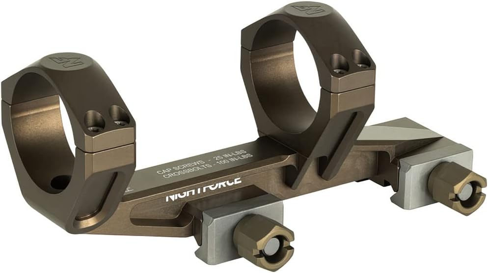 NightForce UltraMount 34mm 0 MOA Lightweight Durable One-Piece Scope Ring Mount