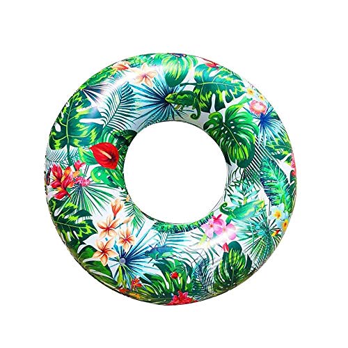 ZXY Selva Imprime Rueda Hinchable Natación Anillo Inflable del Flotador de círculo para Adultos, PVC Verano outlife Anillo Inflable 120cm