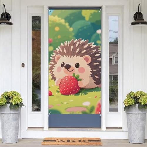 Hedgehog Eating Strawberries �h�A�J�o�[ �����E�F���J���T�C�� ���փh�A�p ���O/�����݂艺�� �w�i�h�A �o�i�[ S �t�F�X�e�B�o�� �|�[�`�T�C�� �z���f�[�p�[�e�B�[ �t�@�[���n�E�X �G���g���[ ����