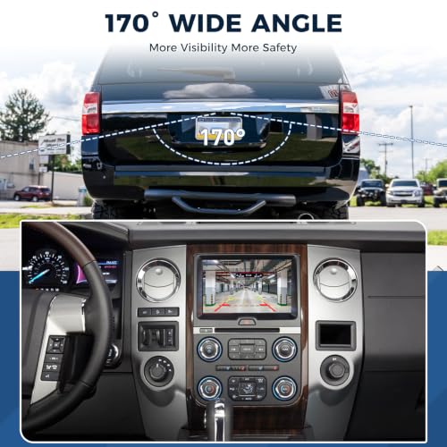 Image of Rear View Backup Camera OE: FL1Z-19G490-B Fit for 2015-2017 Expedition | High Definition Image Waterproof Parking Assist Reverse Canera Replaces FL1Z-19G490-A FL1Z-19G490-B