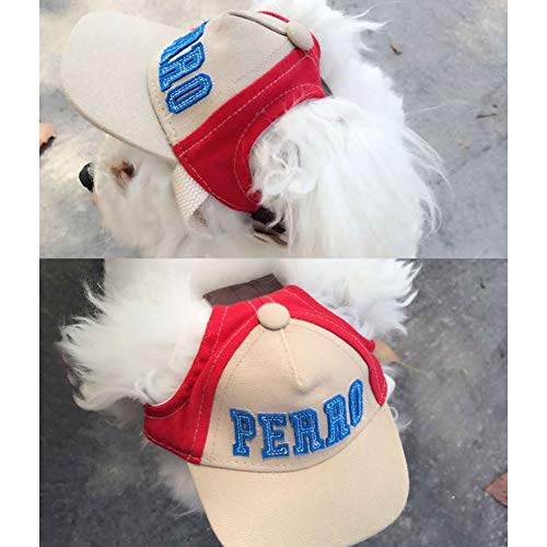 handfly Chapéu de cachorro ajustável para animais de estimação Boné de beisebol para cães Boné espor