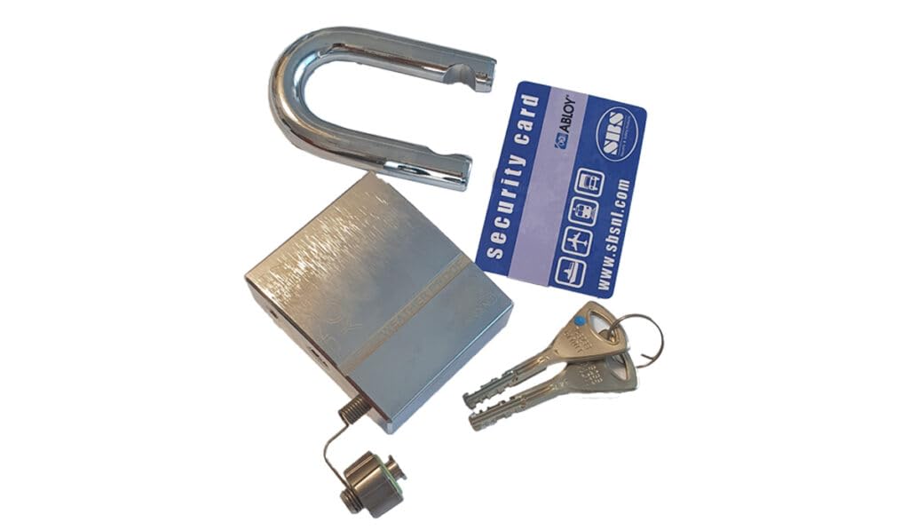 PVS, Kłódka ABLOY PLM358 SWP, Stal nierdzewna, IP68, Wodoodporna | Stal nierdzewna z boronem, SWP IP68, Wyjmowana szekla 40x31 mm, Do naczep i kontenerów, Antywłamaniowa, Wodoodporna