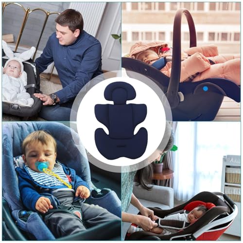 Coussin doux pour poussette et siège auto bébé lavable en machine de dimensions 45 x 65 cm - 5
