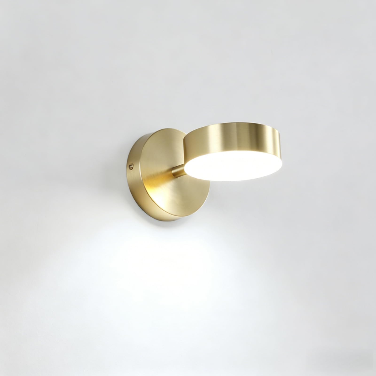 KRUIHAN 9W Gold LED Wall Lights, 350/90ยฐ Adjustable, Model B Cool White โ image 1