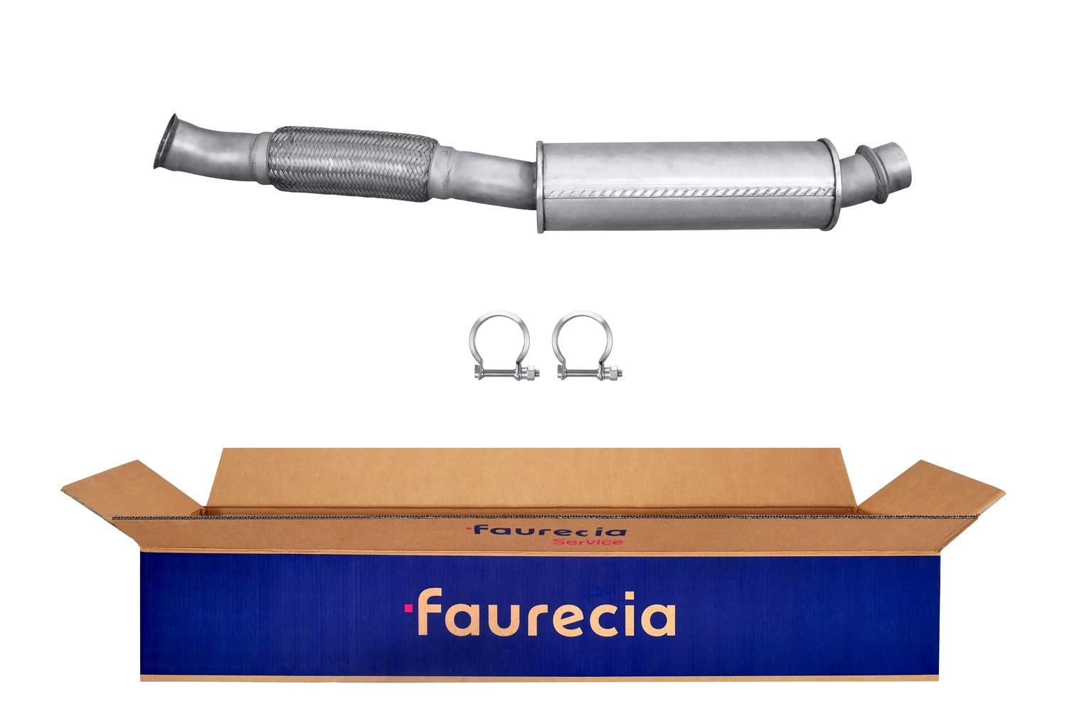 HELLA 8LB 366 021-561 Vorschalldämpfer - Easy2Fit® Kit - vorne - einteilig - Set mit Anbauteilen | 8LB 366 021-561 Kompatibel mit 605 (6B),XM (Y4),XM Break (Y4)