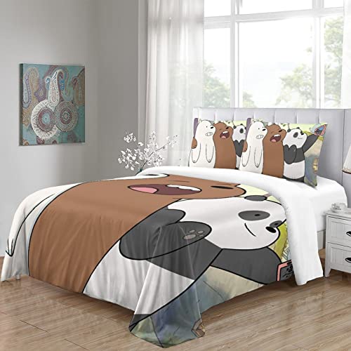 Copripiumino anime We Bare Bears, set di