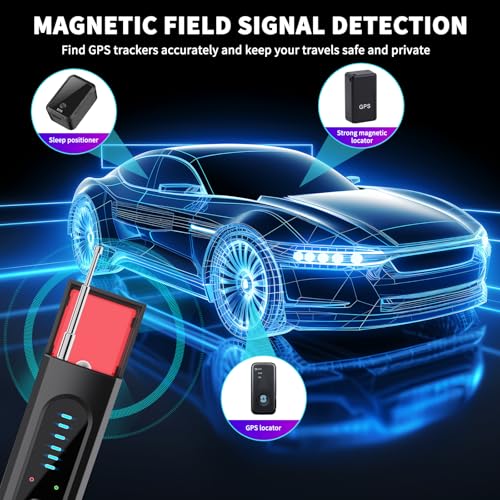 Image of Hidden Camera Detector, 2026 AI Upgraded Spy Camera Finder, 5 Sensitivity Levels 4 Detection Modes, 25H Working Time, Signal Scanner Device Finder for Hotel Car Office Home Travel