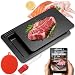 Schnellauftauplatte für Lebensmittel Aluminium Tablett 35,5 x 20,5 x 0,2 cm - Platte für Fleisch + Fisch + Hühnchen mit Zubehör + Silikonbürste und Pinsel - Hygienisch + Wiederverwendbar | 3-Stars