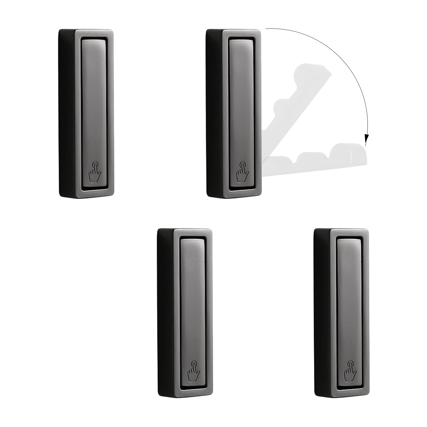 XSGTZMJ 4PCS Folding Coat Hooks, Heavy Duty Wall Hooks Made of Zinc Alloy with Fixing Accessories, Foldable Wall Hooks for Hanging Clothes, Keys,