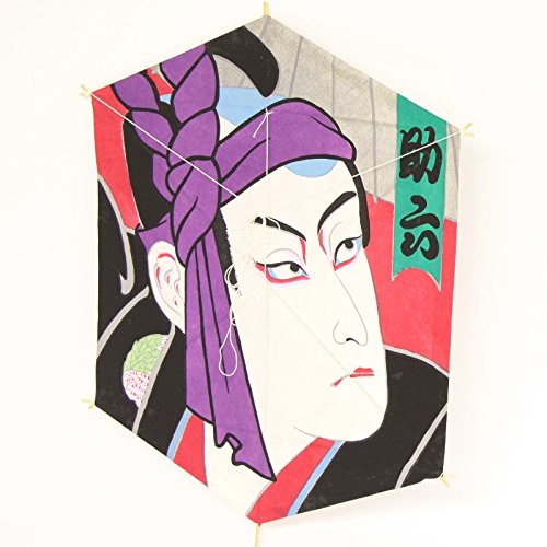Amazon | インテリア 手描き和凧 六角凧 約縦60×横48cm ロ-16イ 歌舞伎