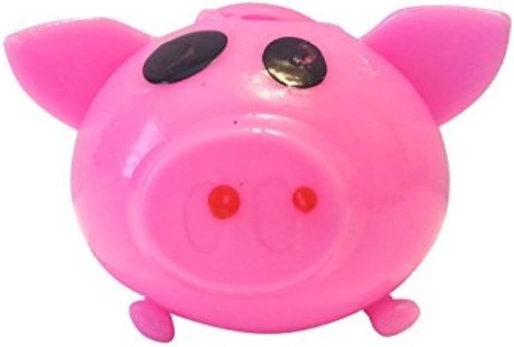 Splat Ball Novelty Squishy Toy Pink Pig