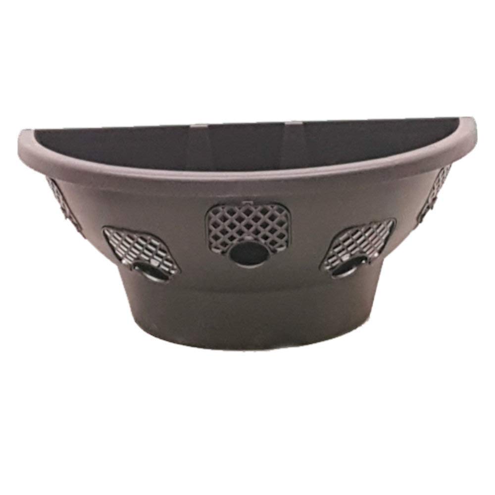 Plantopia 5 x Easy Fill Wall Mount Hanging Baskets/Planters, Black 20", FREE Express Delivery