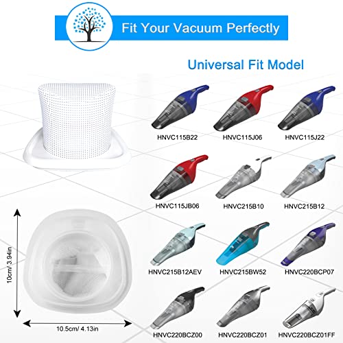 Image of HNVCF10 Filters for Black and Decker HNVC215B10, HNVC215B12AEV, 4 Pack