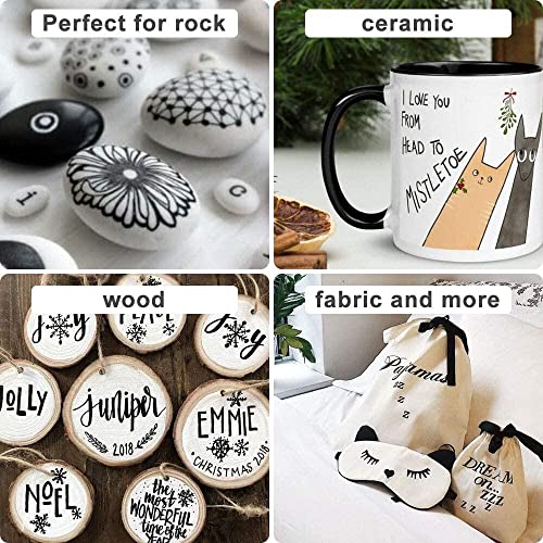 Keebor Advanced Permanent Markers Fine Tip, 60 Pack Black Permanent Marker Set, Waterproof - Quick Drying, Office Supplies #TOP4