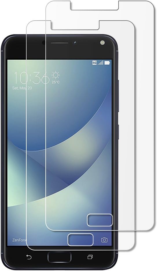 (Pack of 2) Gzerma for Asus Zenfone 4 Max Screen Protector 5.2 inch, [High Definition Clear] [Case Friendly] [Easy to Install] Shockproof Front Protective Cover Film for Asus Zenfone4 Max ZC520KL