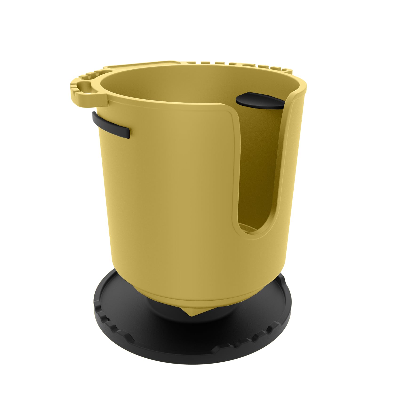 EUPHENG Multi-Functional SUP Paddle Board Cup Holder Non-Slip Design Lure Holding Tool Storage 2 Sizes Drink Holder for Inflatable Paddle Board Accessories (Yellow M)