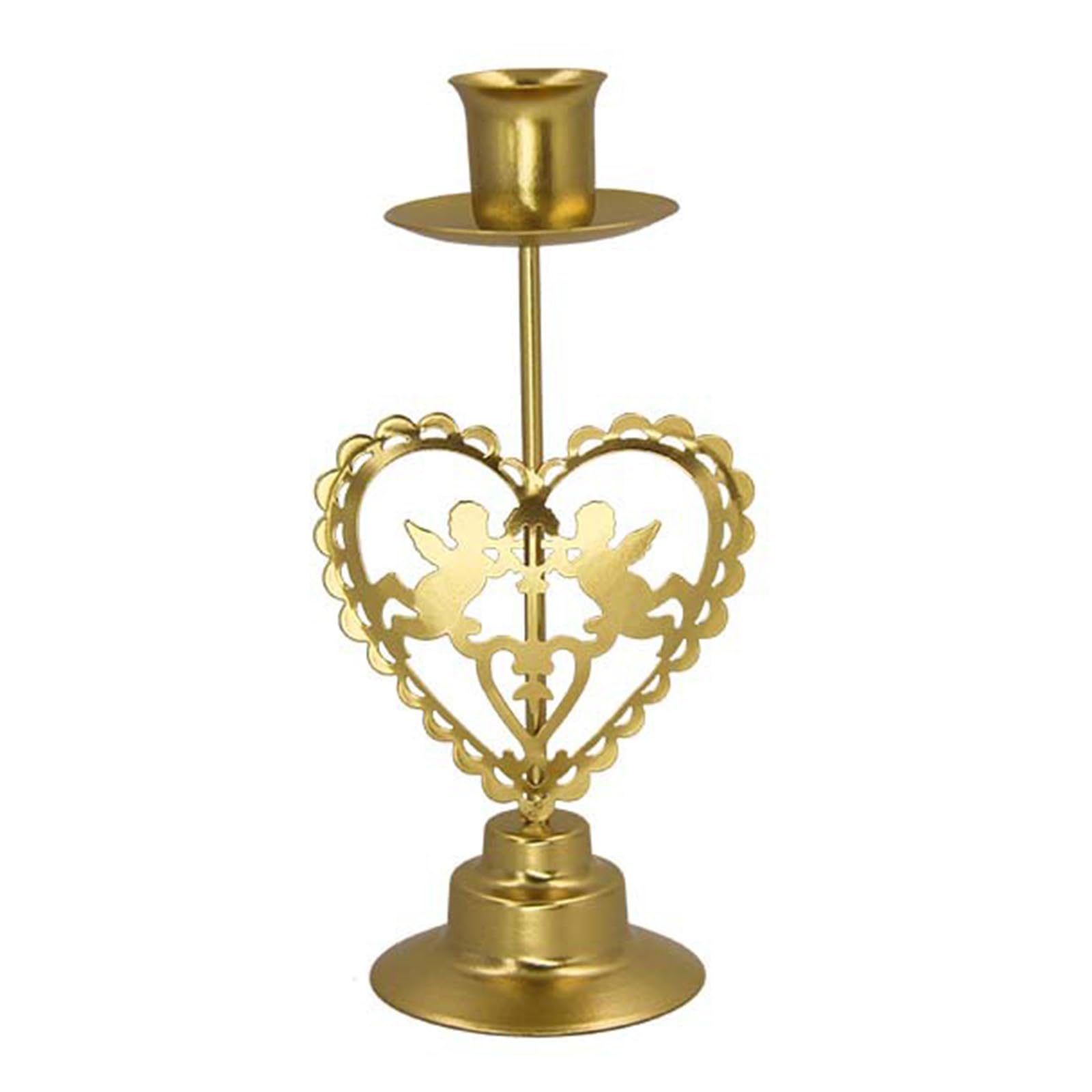 Tsophreniq Love Christmas Metal Candler Holder Hollowed Star Tree Heart Pattern Iron Stand Candlestick For Centerpieces Decors Iron Candleholder