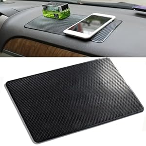 Car Dashboard Anti Slide Mats,Large Size Self Adhesive Car Dashboard Non Slip Mat,Universal Anti Slip Car Dash Sticky Mat for Cell Phone,Electronic Devices,Keys,Sunglasses(10.6 * 5.9inch)