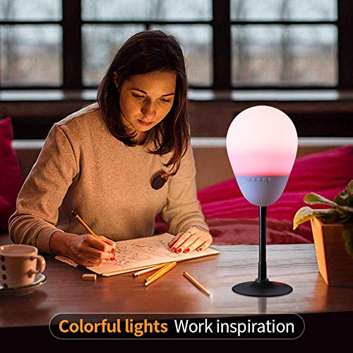 Z-XFY Smart LED Light Speaker,Audio Decompression Artifact Interactive Toy Entertainment Funny Sandbag Colorful Light 5.0 Bluetooth Suitable for Home Office
