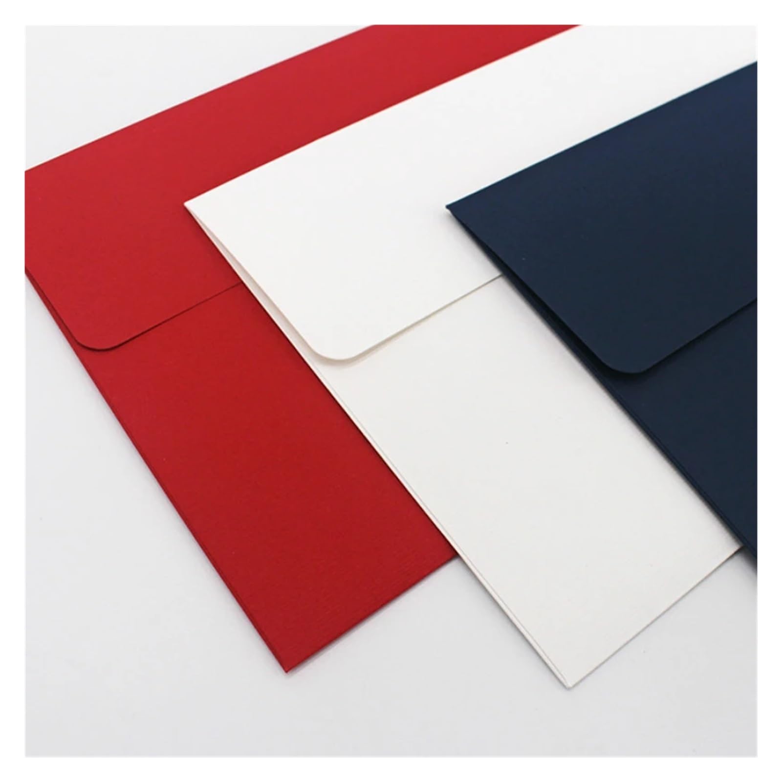 Busta Kraft Busta di Carta Busta Spessa Buste Classiche Inviti Biglietto d'invito Aziendale Lettera Carta Speciale Busta Cancelleria for Matrimoni(Red)