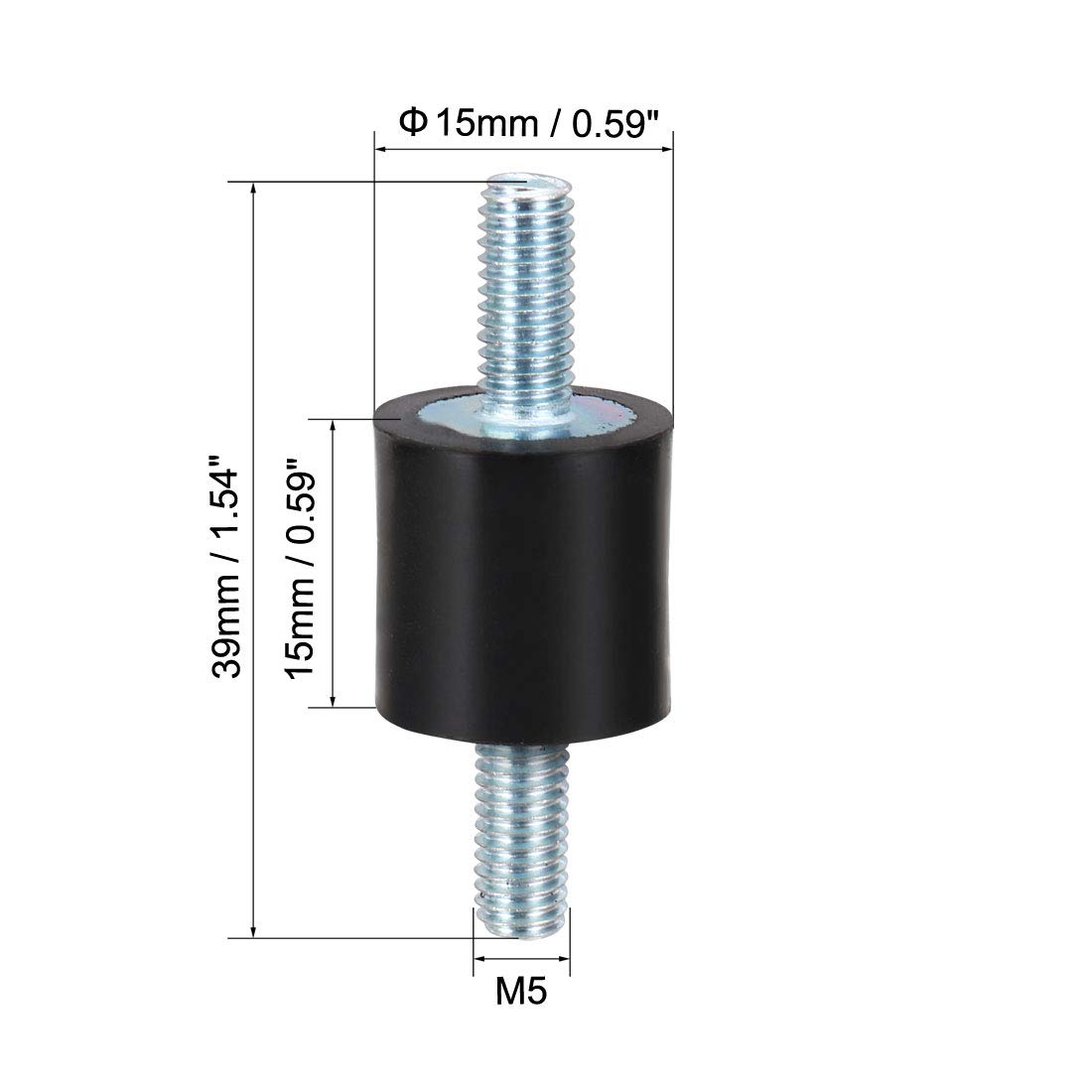 Lot De 4 Amortisseurs Antivibrations M10 Caoutchouc 40x40 Mm - Isolateurs Chocs Moteur Compresseur Garage