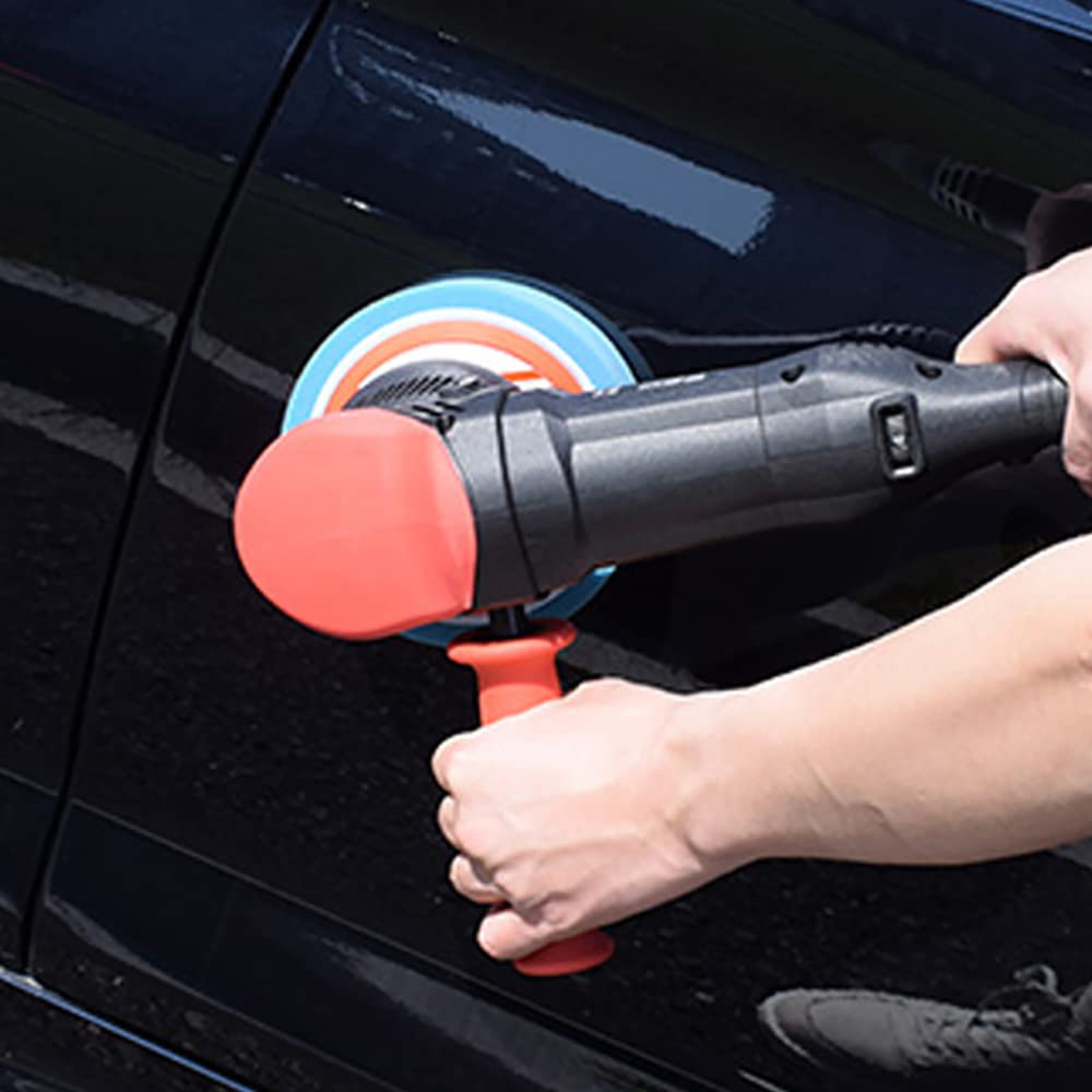 Pulidora de Coches de Mano, Pulidora Automática de Doble Oruga, Pulidora de Cera de Velocidad Variable 220V 710W