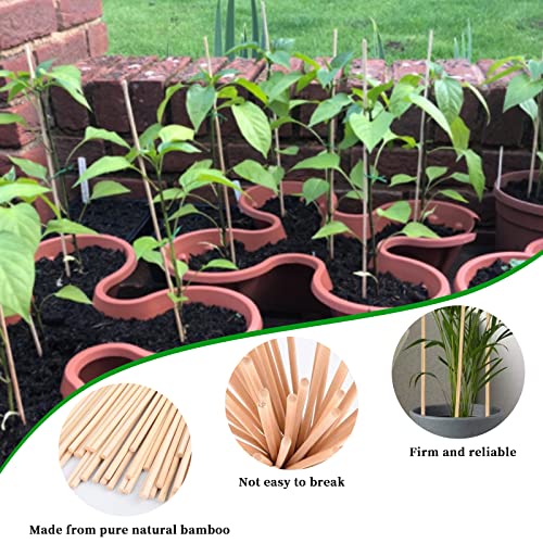Plant Support Sticks, 50 Stück 40 cm Wiederverwendbare Bambuspflanzen Support Flower Stick Gartengeräte für Gartenstöcke (40CM)