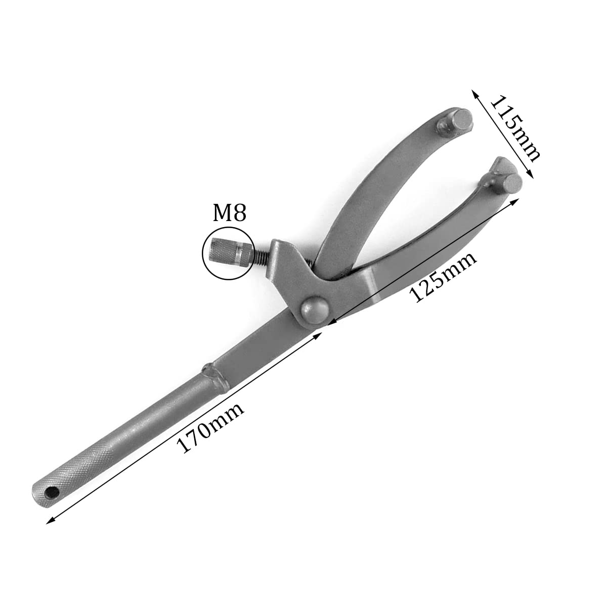 Chiave Blocca Volano, Chiave Frizione per Volano, Strumento Chiave Frizione Regolabile, Strumento Chiave per Volano, Chiave della Frizione dello Scooter, per Moto Volano Variatore Rimozione, Tipo Y
