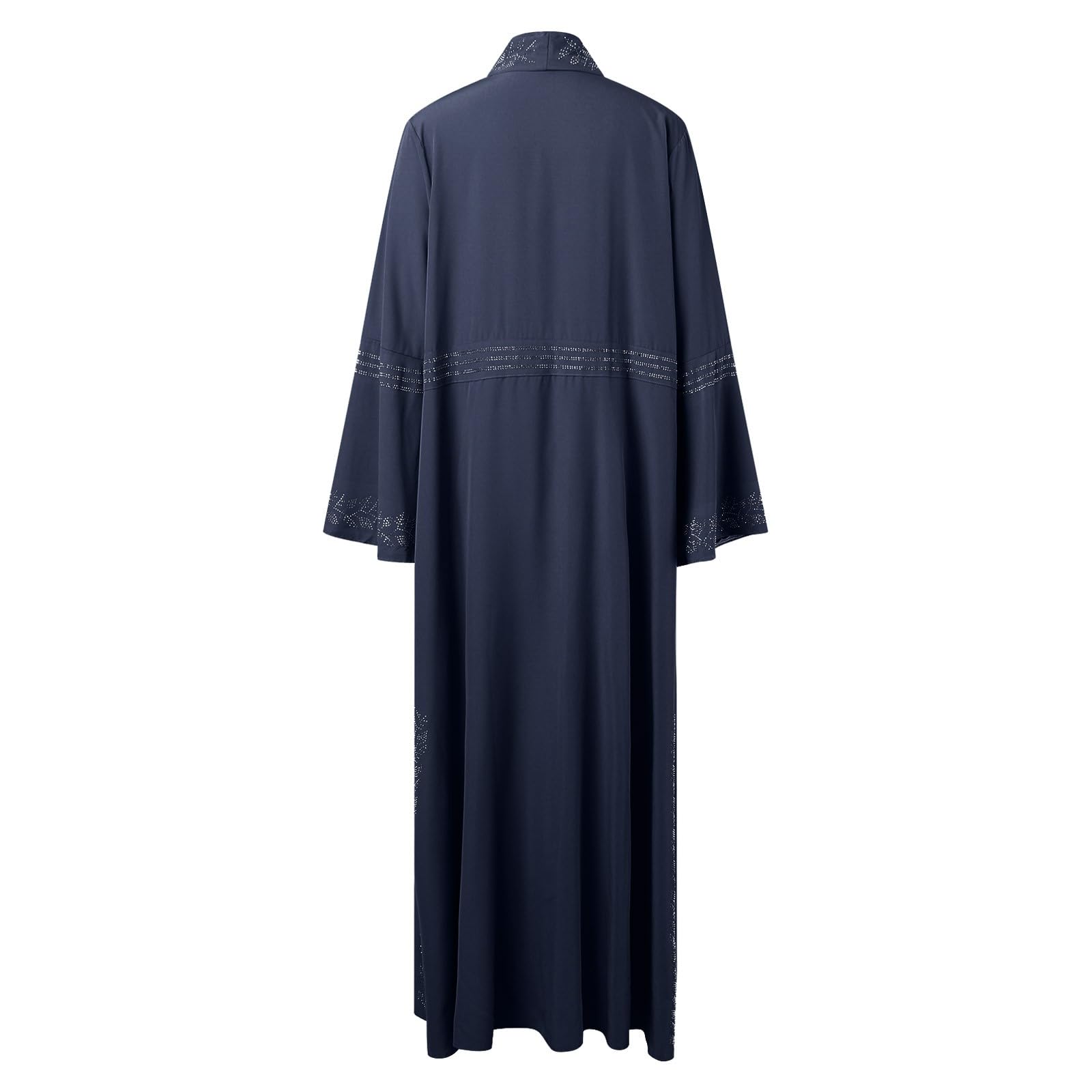 Generisch Muslimische Gebetskleidung mit Langen Ärmeln für Damen (Blue, L)