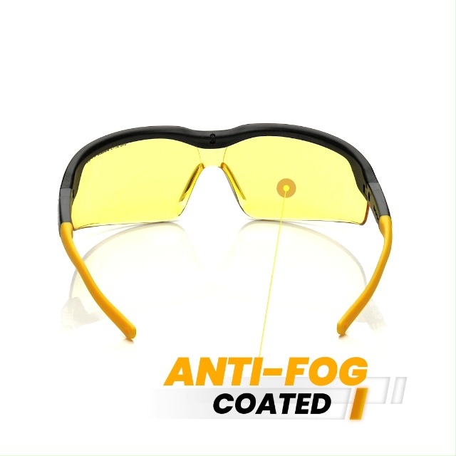 voltX GT ADJUSTABLE Safety Glasses (YELLOW Lens), UKCA & CE