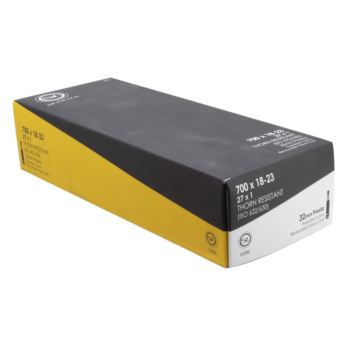 SUNLITE Thorn Resistant Presta Valve Tube - 700 x 18-23 (27 x 1), 32mm