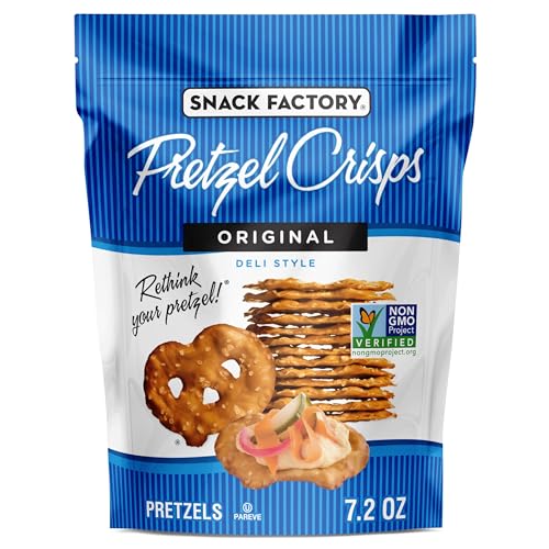 Snack Factory Pretzel Crisps, Original Flavor, 7.2 Oz Bag