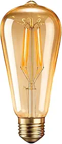 Lâmpada Filamento Led Retrô Vintage Ambar St64 Bivolt (1)