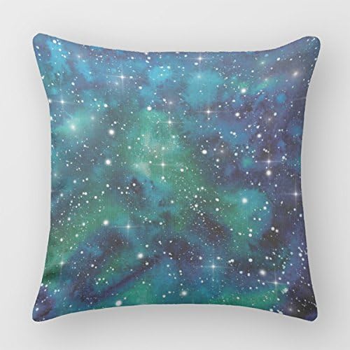 Follies Cushion Case Watercolor Galaxy Artsy Throw Pillow Case