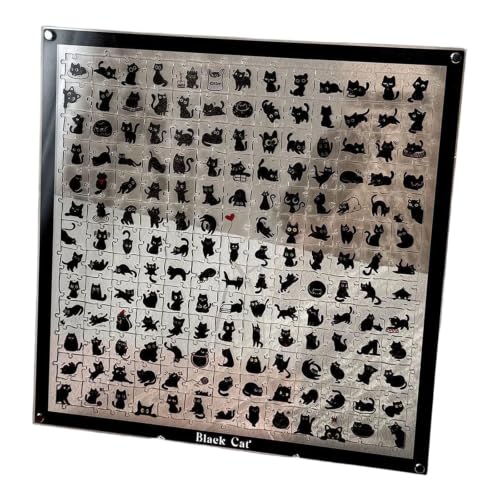 Puzzle en acrylique noir idée cadeau originale pour passionné de chats
