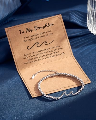Tarsus Daughter Gifts from Mom Dad, My Daughter Birthday Gifts Bracelet Christmas 5