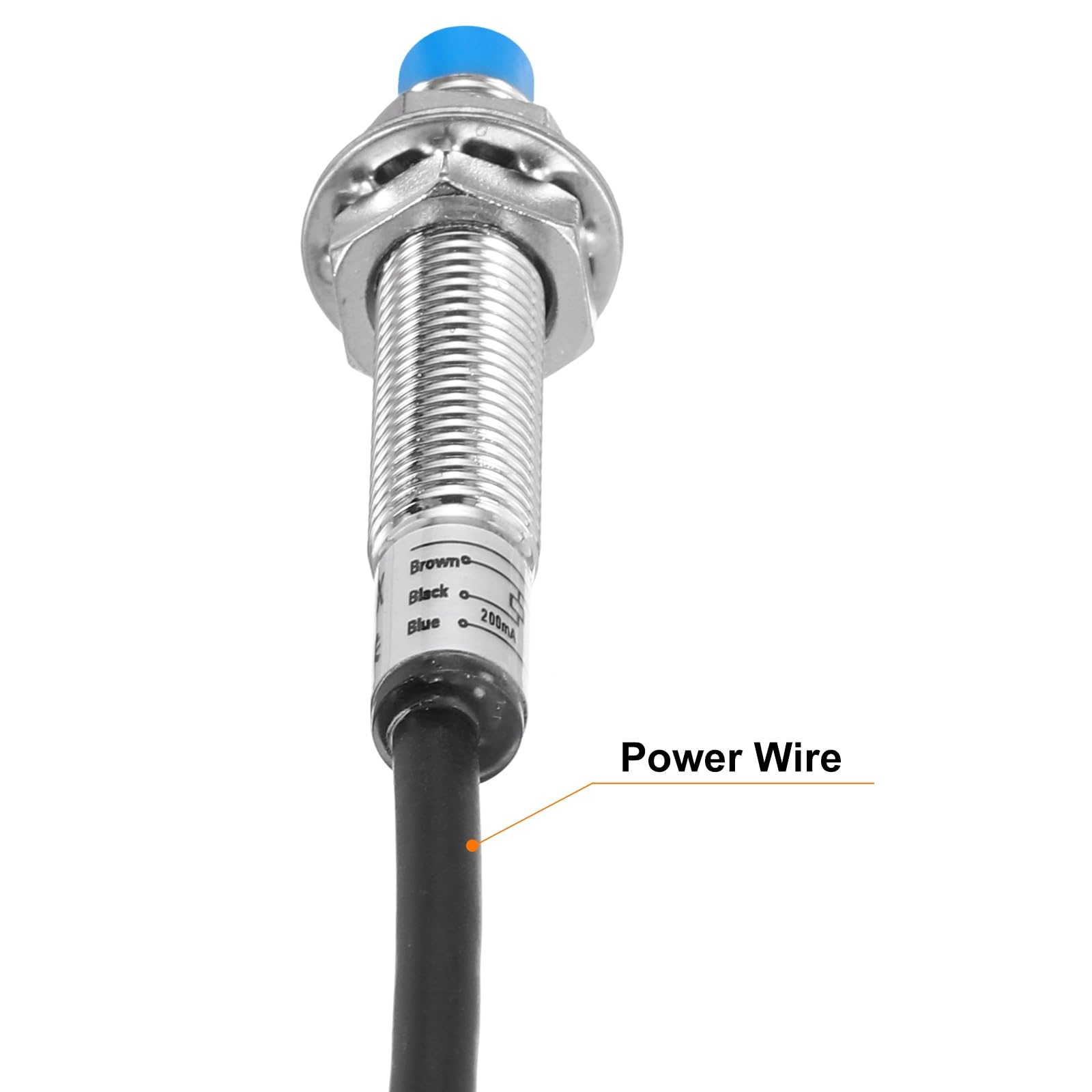QUARKZMAN M8 Annäherungssensor Induktiver Näherungsschalter NO Normalerweise Offen NPN 2mm Erkennungsabstand DC 6-36V LJ8A3-2-Z/BX 1m 5Stk
