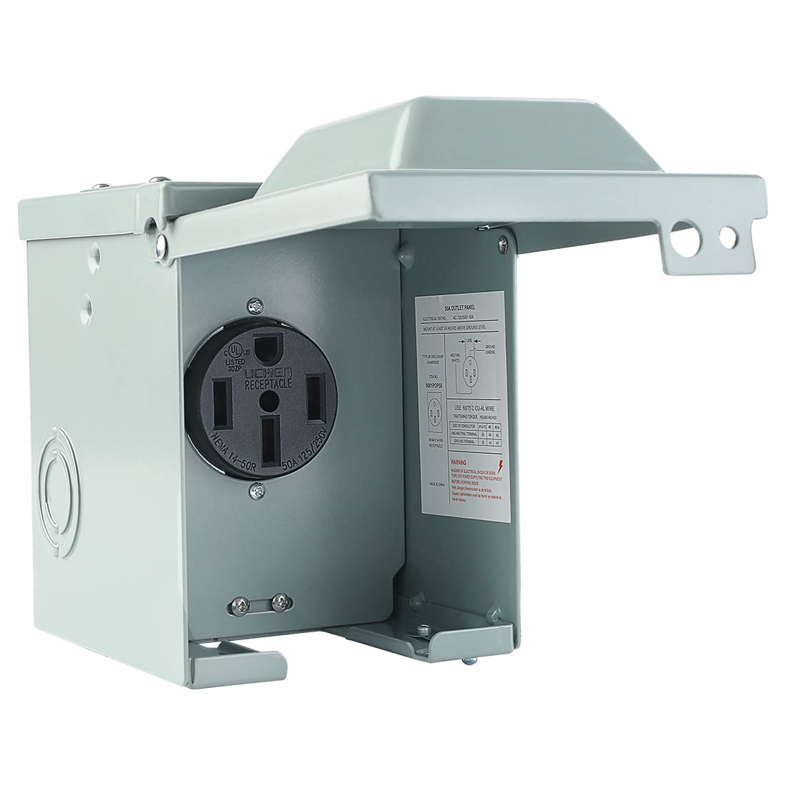 Buy Livtor 50 Amp 125/250 Volt RV Power Outlet Box RV Receptacle