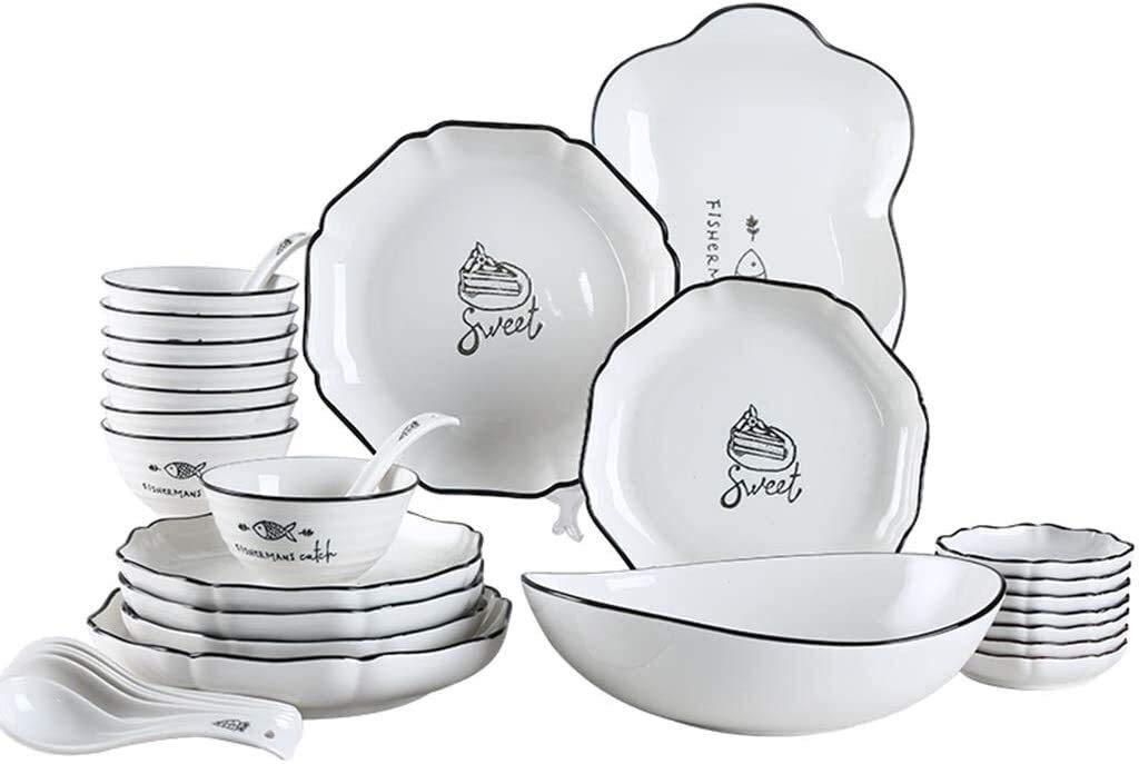 28 sztuk dla 6 osób Ceramiczny różowy zestaw obiadowy Phnom Penh Matowa porcelanowa zastawa stołowa Prezent na parapetówkę