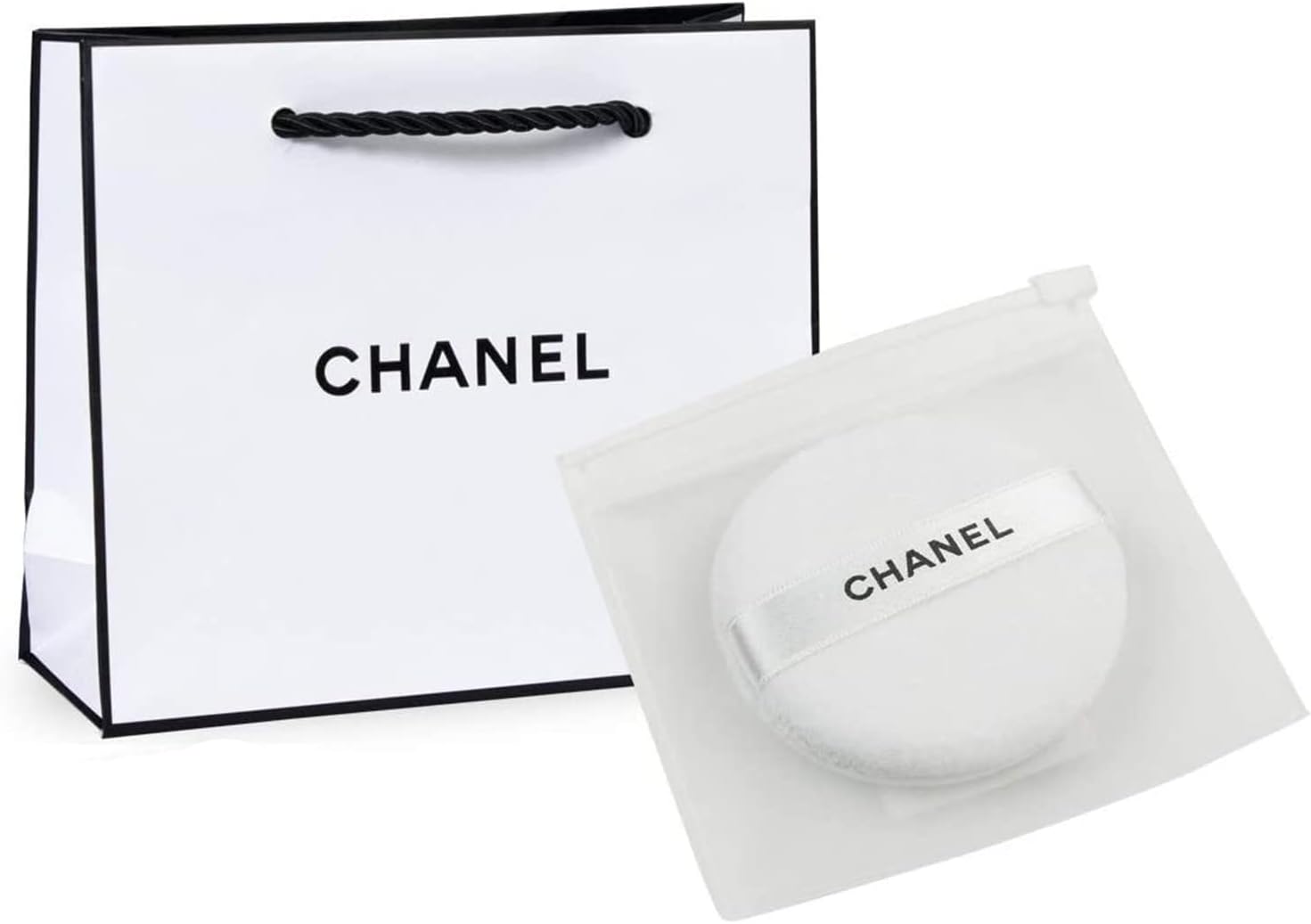 [セット品] ギフトラッピング済 CHANEL シャネル 国内正規品 POUDRE UNIVERSELLE LIBRE LOOSE POWDER PUFF プードゥル ユニヴェルセル リーブル パウダーパフ シャネルショップバッグ付 メイク用 パフ スポンジ コットン