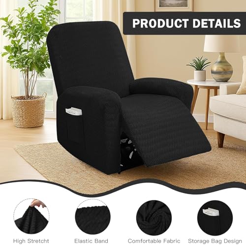 Funda sofa relax elastica jacquard de alta proteccion para sillon reclinable 5
