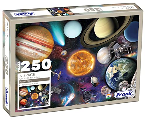 Frank in Space 250 Pieces Jigsaw Puzzles for Kids Above 9 Years Old & Adults – Challenging and Educational Puzzle Game – Kids Puzzle with Realistic Space Design – Ideal for Home and Classroom