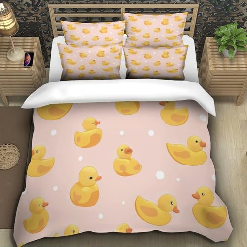Housse de couette 260x220cm résistante et parure de lit microfibre douce facile à repasser