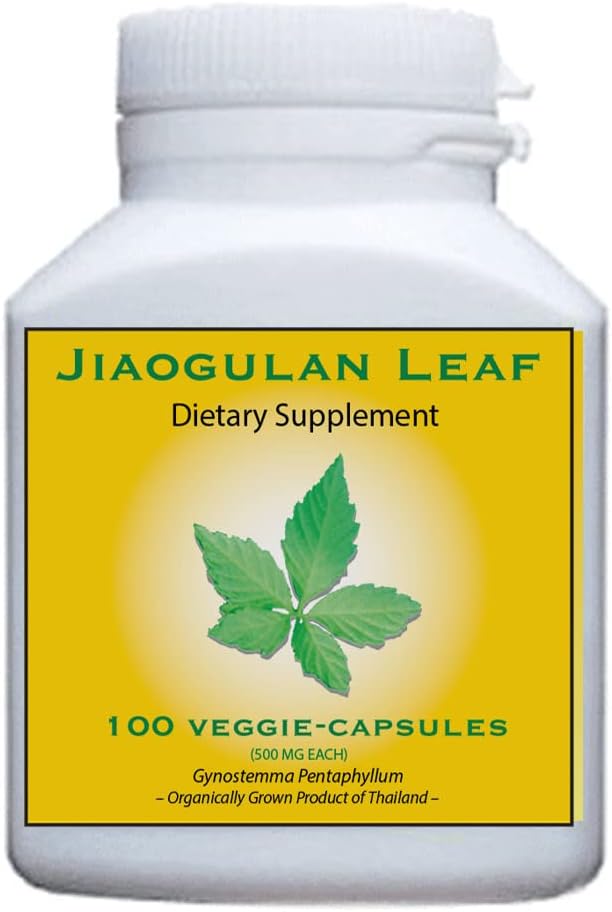 4 Bottles | 100 Organic Jiaogulan Veggie-caps Each | 1oz/30g Immortal Tea Sample Included