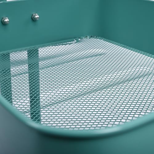 Miniatura 8 de T-Lovendo Carro De Cocina Metalico Con Ruedas. Carrito Auxiliar Multiuso.3 Cajones De Almacenamiento. 85x43x37cm. Ideal Para Frutas, Verduras, Cocina, Salón, Oficina. Color Verde