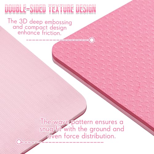 Image of Briwooody Hanging Yoga Mat, Exercise Mat Non Slip Thick for Women and Men, Tear-resistant Fitness Pad with Reinforced Holes for Home Gym, Yoga, Pilates,stretching